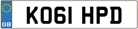 Trailer License Plate